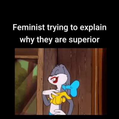 female + egotistical + narcissistic + sexist = feminist