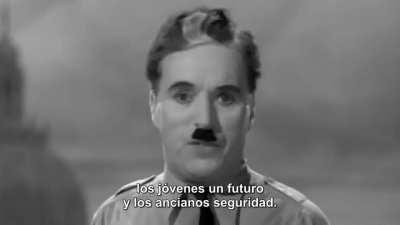 'El gran dictador', primera película hablada de Charles Chaplin. Hay discursos que nunca pasarán de moda. Hoy más que nunca: #SOSCuba #CubaEsUnaDictadura #CubaNoEstaSola