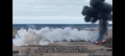 Just found this minutes ago. Ukrainian anti air missile shoots down mi-24 hind russian helicopter