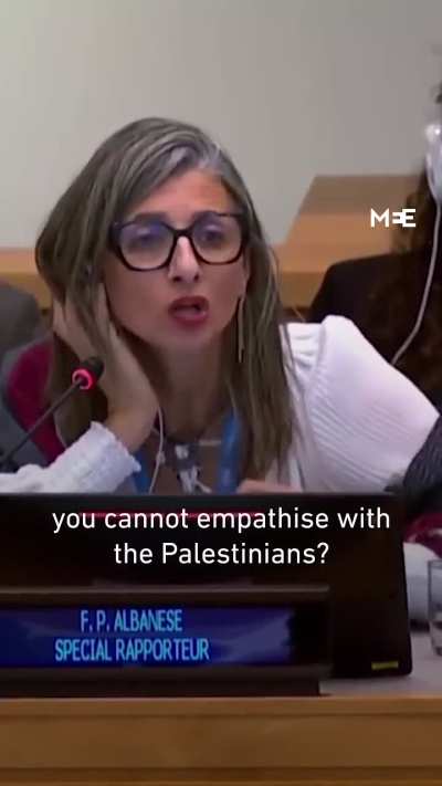 UN expert Francesca Albanese criticises global community on lack of empathy for Palestinians in Gaza