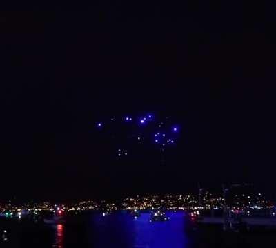 This beautiful drone show in Zurich