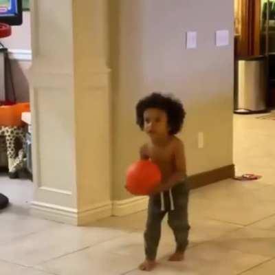 3 year old has me dying! “You can’t guard me” “Dad is Noah trash”