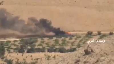 Hezbollah and Lebanese Army personnel battle against Al Nusra and ISIS factions in the town of Arsal, during the Battle of Arsal in 2014. 