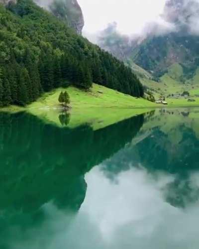 Fairytale scene in Switzerland