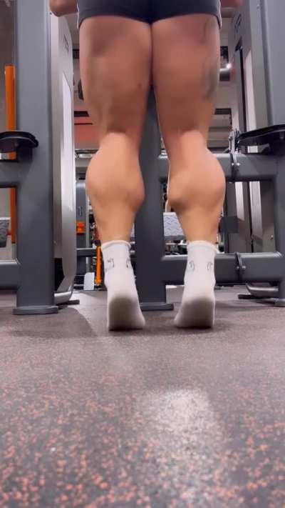 Her calves are always insane 