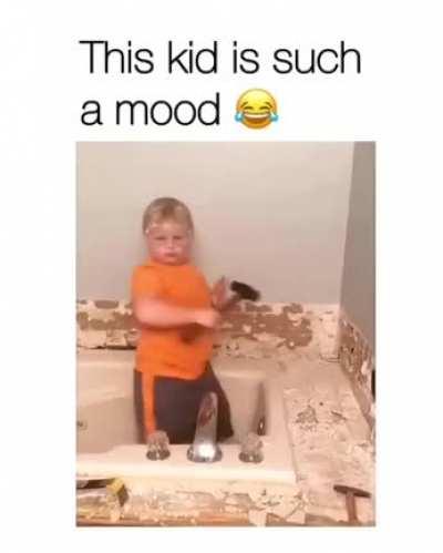 This Kid is in such a mood!