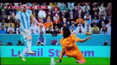 Messi, the best handball player in the world….except this wasn’t handball….