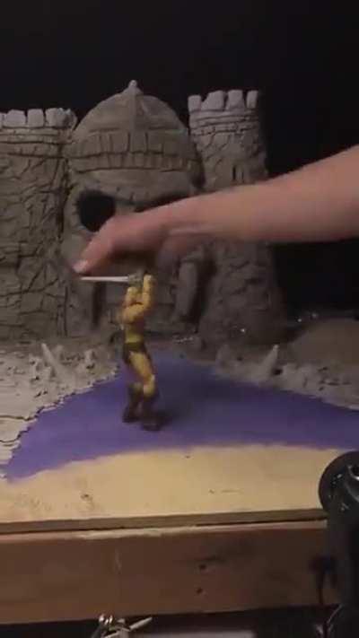 He-Man Stop Motion Animation with hand sculpted Castle Greyskull