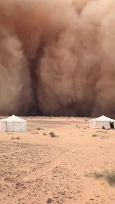 Dust storm in Saudi Arabia