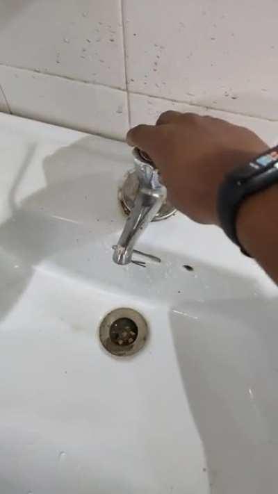 Faucet at my new hostel