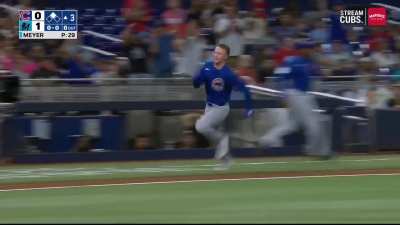 Cubs Pete Crow-Armstrong hits inside-the-park home run, rounding the bases in 14.08 seconds