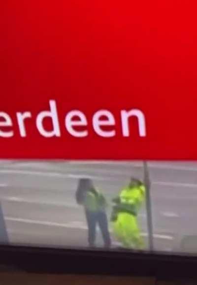 As BBC news were guessing which royals were disembarking the plane, The ground staff at Aberdeen Airport were having a bit of fun!