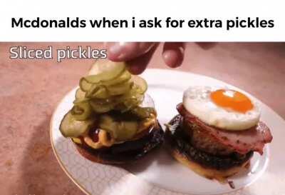 Seen a version when you ask for no pickles