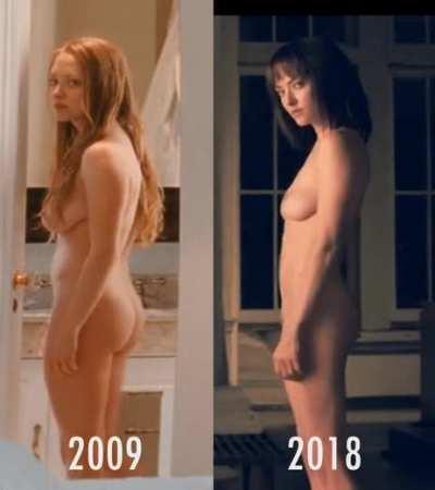 Amanda Seyfried Chloe (2009) vs Anon (2018)