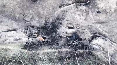 Ukrainian footage of another Russian armored assault near Terny, Donetsk Oblast.