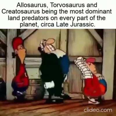 The Jurassic Trio being the best cosmopolitan dinosaur to date.