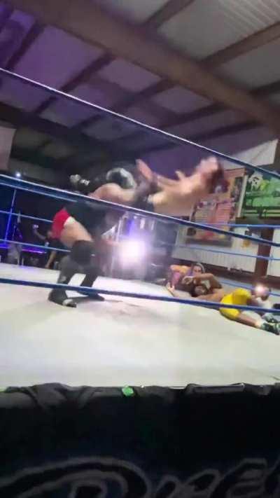 HMFT after my opponent gets the 3 count with the back of my head