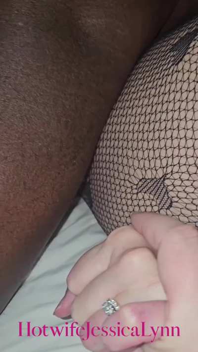 My sweet husband told me how much he loves me while holding my hand. I was also getting pinned down by my boyfriends big black dick and he wasnt wearing a condom