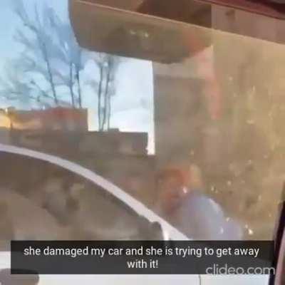 she damaged my car!