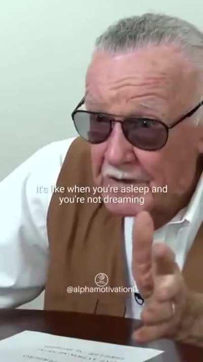 Stan Lee, creator of Marvel, was asked about death.