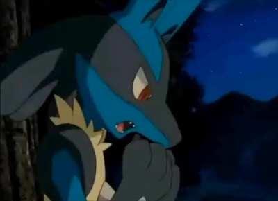 Lucario Eats Chocolate