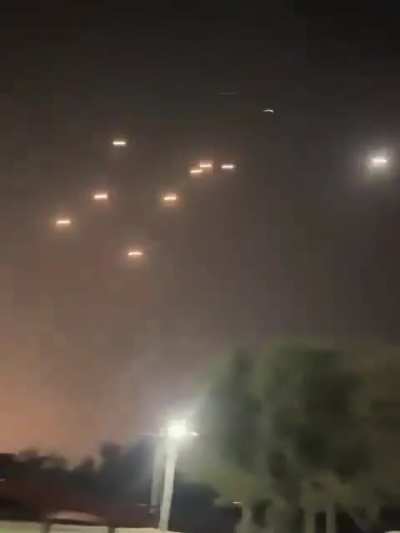 Multiple Ballistic rocket impacts in Israel now