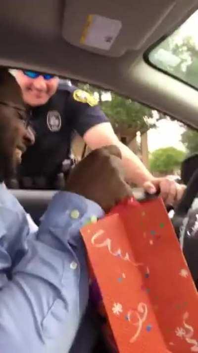 Black couple pulled over by white cop for doing absolutely nothing illegal.