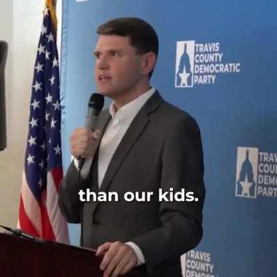 “You can’t be the party of freedom and control women’s bodies. You can’t be the party of family and love your guns more than our kids. You can’t be the party of faith and worship at the feet of Donald Trump.”