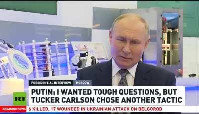 Even Putin complains Carlson licked his butt too much