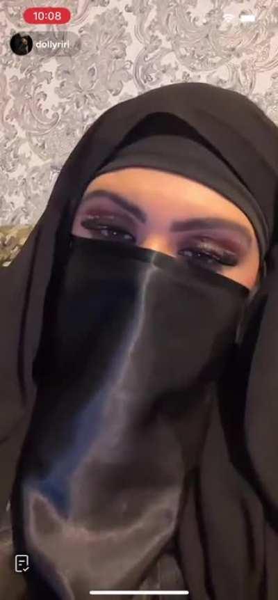 Muslims show modesty and sexual restraint by covering every part of the body expect the eyes