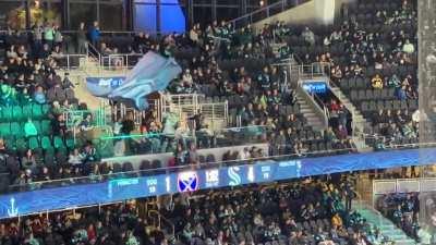 I think Buoy was jealous of Fuego’s giant flag at the Firebirds game