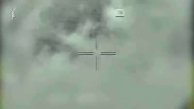 An IDF fighter jet in cooperation with the Navy intercepted last week (12.15), an unmanned aircraft over the sea in Lebanese territory, which was on its way to Israeli territory. The vessel did not cross into Israeli territory.