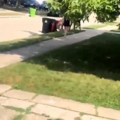 Black Guy Gets Beaten and Dogs Sicced on Him for &quot;Being in the wrong neighborhood&quot;