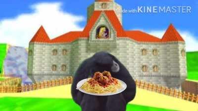 the mario man 64 ninchickentender described using a bonobobobobo ape