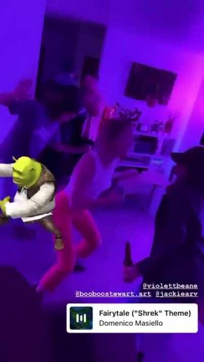 Dancing with Shrek