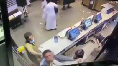 Saudis assault McDonald's employees