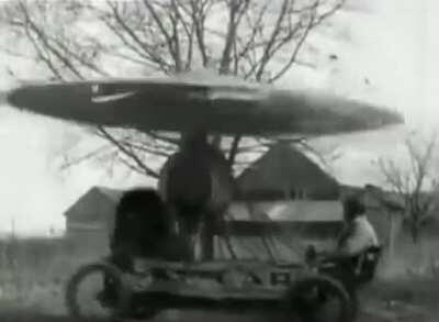 To fly (Early helicopter prototype)