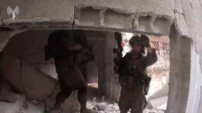 IDF Nachal 931 Battalion fighters in an encounter with Hamas in a building in northern Gaza 12/22/2023