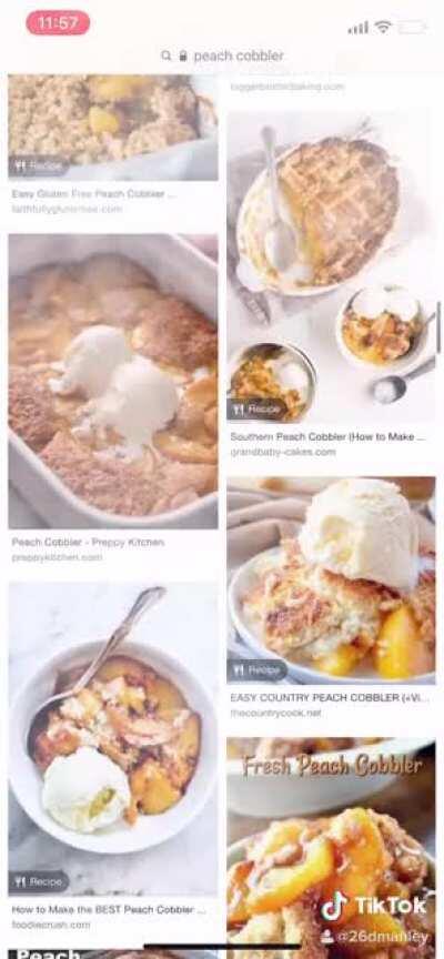 As you can tell I hate peach cobbler