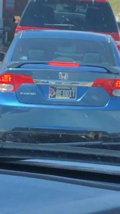 Reddit Plate spotted