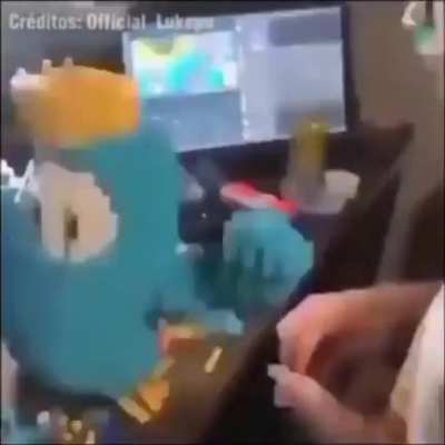 WCGW spinning a lego artwork at full speed