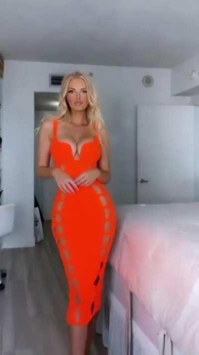 Orange dress 2