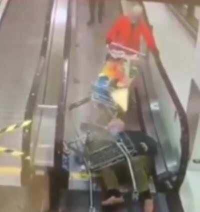 to use the escalators