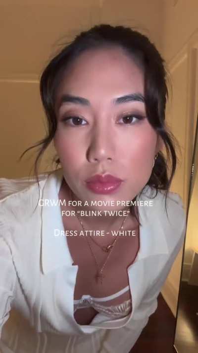 GRWM in white 