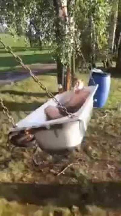 This Bathtub hammock