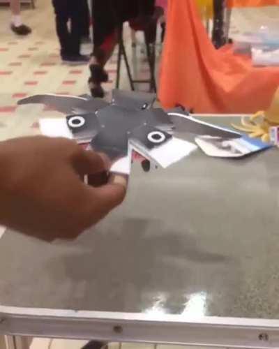 This penguin toy made out of paper