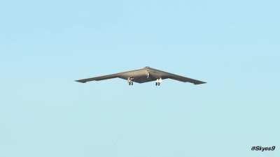 B-21 Raider strategic bomber takes off for the first time.