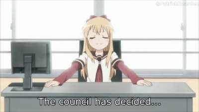 The council has decided...