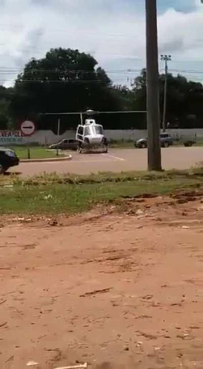 Wcgw when you park the helicopter in the commercial busy area