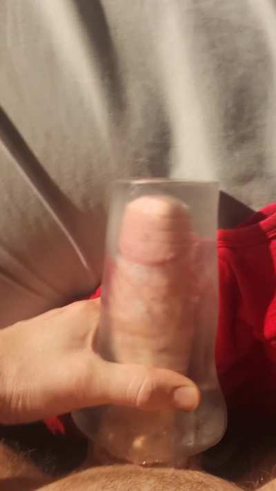 Fucking my cum deep 